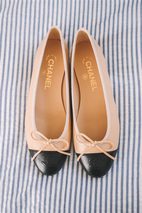 light grey chanel cap toe ballerina flats shoes online|Chanel ballet flats women.